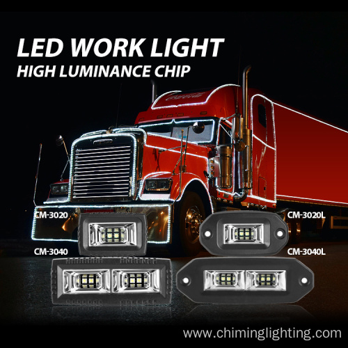 Square 2.9 Inch 20w Led automotive work light universal work light offroad truck SUV ATV UTV led work light